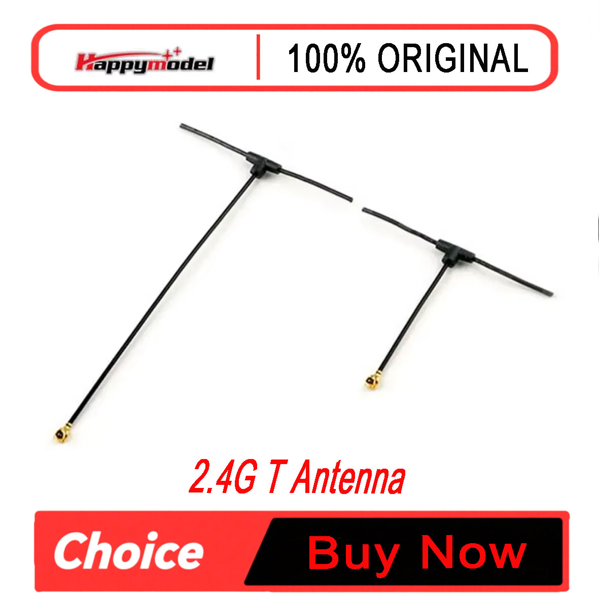 Tbs Fpv Tracer - Happymodel T-Type 2.4G Omnidirectional Antenna 40mm